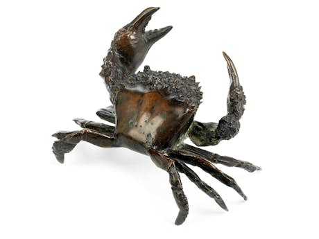 Bronzefigur eines Taschenkrebses
